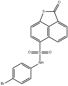 N-(4-bromophenyl)-2-oxo-2H-naphtho[1,8-bc]thiophene-6-sulfonamide 结构式