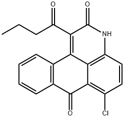 1-butyryl-6-chloro-3H-naphtho[1,2,3-de]quinoline-2,7-dione,670259-05-9,结构式