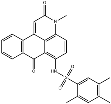 2,4,5-trimethyl-N-(3-methyl-2,7-dioxo-2,7-dihydro-3H-naphtho[1,2,3-de]quinolin-6-yl)benzenesulfonamide Structure