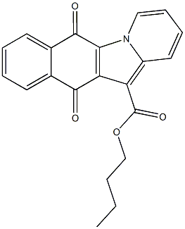 butyl 6,11-dioxo-6,11-dihydrobenzo[f]pyrido[1,2-a]indole-12-carboxylate Struktur