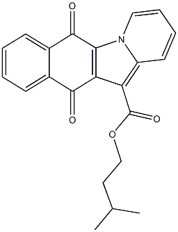 isopentyl 6,11-dioxo-6,11-dihydrobenzo[f]pyrido[1,2-a]indole-12-carboxylate,670259-37-7,结构式