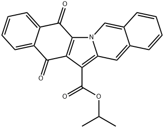 isopropyl 5,14-dioxo-5,14-dihydrobenzo[5,6]indolo[1,2-b]isoquinoline-13-carboxylate,670259-49-1,结构式