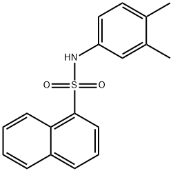 N-(3,4-dimethylphenyl)-1-naphthalenesulfonamide 化学構造式