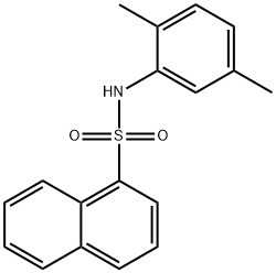 N-(2,5-dimethylphenyl)-1-naphthalenesulfonamide 化学構造式