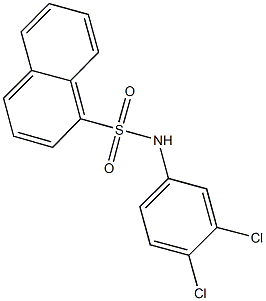 N-(3,4-dichlorophenyl)-1-naphthalenesulfonamide Structure