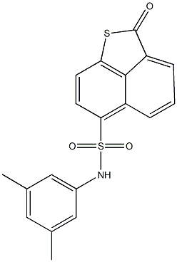 N-(3,5-dimethylphenyl)-2-oxo-2H-naphtho[1,8-bc]thiophene-6-sulfonamide Struktur