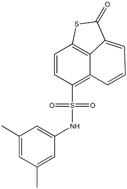 N-(3,5-dimethylphenyl)-2-oxo-2H-naphtho[1,8-bc]thiophene-6-sulfonamide 结构式