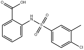 2-{[(4-chloro-3-methylphenyl)sulfonyl]amino}benzoic acid Structure