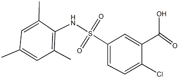 2-chloro-5-[(mesitylamino)sulfonyl]benzoic acid,670266-55-4,结构式