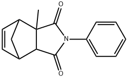2-methyl-4-phenyl-4-azatricyclo[5.2.1.0~2,6~]dec-8-ene-3,5-dione Struktur