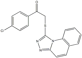 1-(4-chlorophenyl)-2-([1,2,4]triazolo[4,3-a]quinolin-1-ylsulfanyl)ethanone|