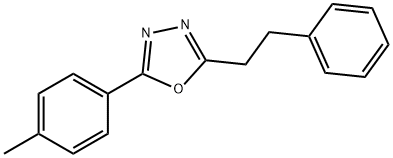 2-(4-methylphenyl)-5-(2-phenylethyl)-1,3,4-oxadiazole Struktur