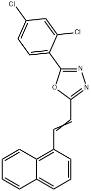 671794-04-0 2-(2,4-dichlorophenyl)-5-[2-(1-naphthyl)vinyl]-1,3,4-oxadiazole