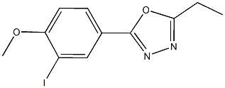 4-(5-ethyl-1,3,4-oxadiazol-2-yl)-2-iodophenyl methyl ether 结构式