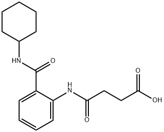 4-{2-[(cyclohexylamino)carbonyl]anilino}-4-oxobutanoic acid|