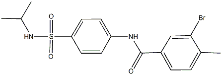 671794-71-1 3-bromo-N-{4-[(isopropylamino)sulfonyl]phenyl}-4-methylbenzamide