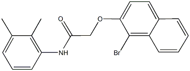 2-[(1-bromo-2-naphthyl)oxy]-N-(2,3-dimethylphenyl)acetamide|
