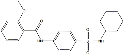 N-{4-[(cyclohexylamino)sulfonyl]phenyl}-2-methoxybenzamide Structure