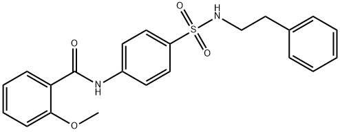 2-methoxy-N-(4-{[(2-phenylethyl)amino]sulfonyl}phenyl)benzamide Structure