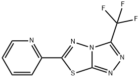 6-(2-pyridinyl)-3-(trifluoromethyl)[1,2,4]triazolo[3,4-b][1,3,4]thiadiazole 结构式