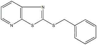 benzyl [1,3]thiazolo[5,4-b]pyridin-2-yl sulfide 化学構造式