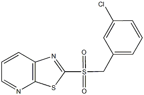 2-[(3-chlorobenzyl)sulfonyl][1,3]thiazolo[5,4-b]pyridine|