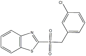 1,3-benzothiazol-2-yl 3-chlorobenzyl sulfone 结构式