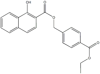 4-(ethoxycarbonyl)benzyl 1-hydroxy-2-naphthoate,672342-31-3,结构式
