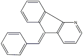 5-benzylidene-5H-indeno[1,2-b]pyridine Struktur