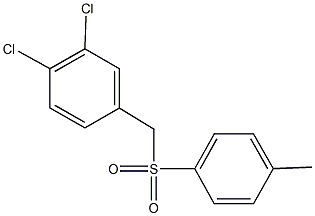 3,4-dichlorobenzyl 4-methylphenyl sulfone Structure