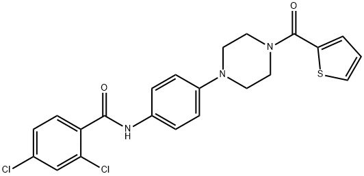 2,4-dichloro-N-{4-[4-(2-thienylcarbonyl)-1-piperazinyl]phenyl}benzamide|