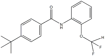 4-tert-butyl-N-[2-(difluoromethoxy)phenyl]benzamide 结构式