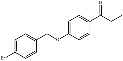 1-{4-[(4-bromobenzyl)oxy]phenyl}-1-propanone Structure