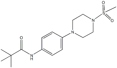 2,2-dimethyl-N-{4-[4-(methylsulfonyl)-1-piperazinyl]phenyl}propanamide|