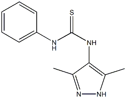 N-(3,5-dimethyl-1H-pyrazol-4-yl)-N'-phenylthiourea Structure