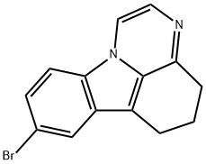 8-bromo-5,6-dihydro-4H-pyrazino[3,2,1-jk]carbazole,67411-39-6,结构式