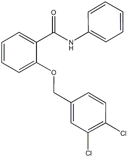 2-[(3,4-dichlorobenzyl)oxy]-N-phenylbenzamide Struktur