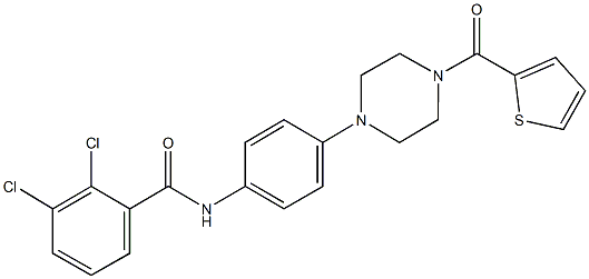 2,3-dichloro-N-{4-[4-(2-thienylcarbonyl)-1-piperazinyl]phenyl}benzamide Structure