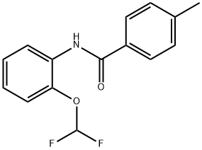 N-[2-(difluoromethoxy)phenyl]-4-methylbenzamide Structure