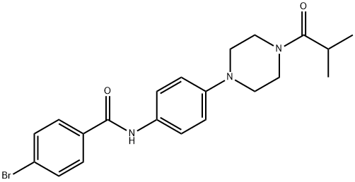 4-bromo-N-[4-(4-isobutyryl-1-piperazinyl)phenyl]benzamide|