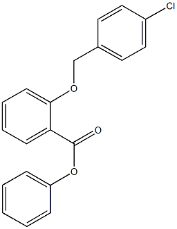 phenyl 2-[(4-chlorobenzyl)oxy]benzoate Structure