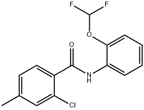 2-chloro-N-[2-(difluoromethoxy)phenyl]-4-methylbenzamide Structure