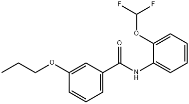N-[2-(difluoromethoxy)phenyl]-3-propoxybenzamide Structure