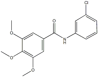 N-(3-chlorophenyl)-3,4,5-trimethoxybenzamide 结构式