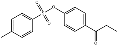 4-propionylphenyl 4-methylbenzenesulfonate Struktur
