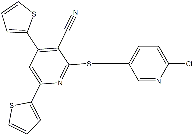 674806-67-8 2-{[(6-chloro-3-pyridinyl)methyl]sulfanyl}-4,6-di(2-thienyl)nicotinonitrile