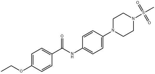 4-ethoxy-N-{4-[4-(methylsulfonyl)-1-piperazinyl]phenyl}benzamide Structure