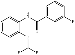 N-[2-(difluoromethoxy)phenyl]-3-fluorobenzamide Struktur