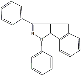 1,3-diphenyl-1,3a,4,8b-tetrahydroindeno[1,2-c]pyrazole Struktur