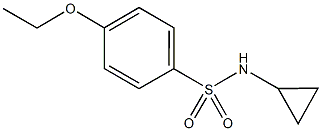 N-cyclopropyl-4-ethoxybenzenesulfonamide Struktur
